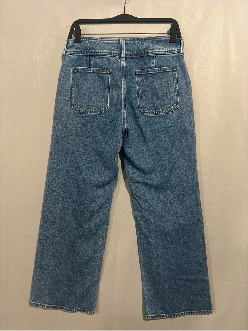 J.Crew Jean Women’s 26 Blue Slim Wide With Stacked Buttons Denim CH884